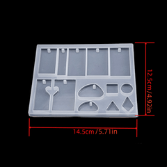 DIY Crystal Drop Glue Mold Silicone Necklace Kit