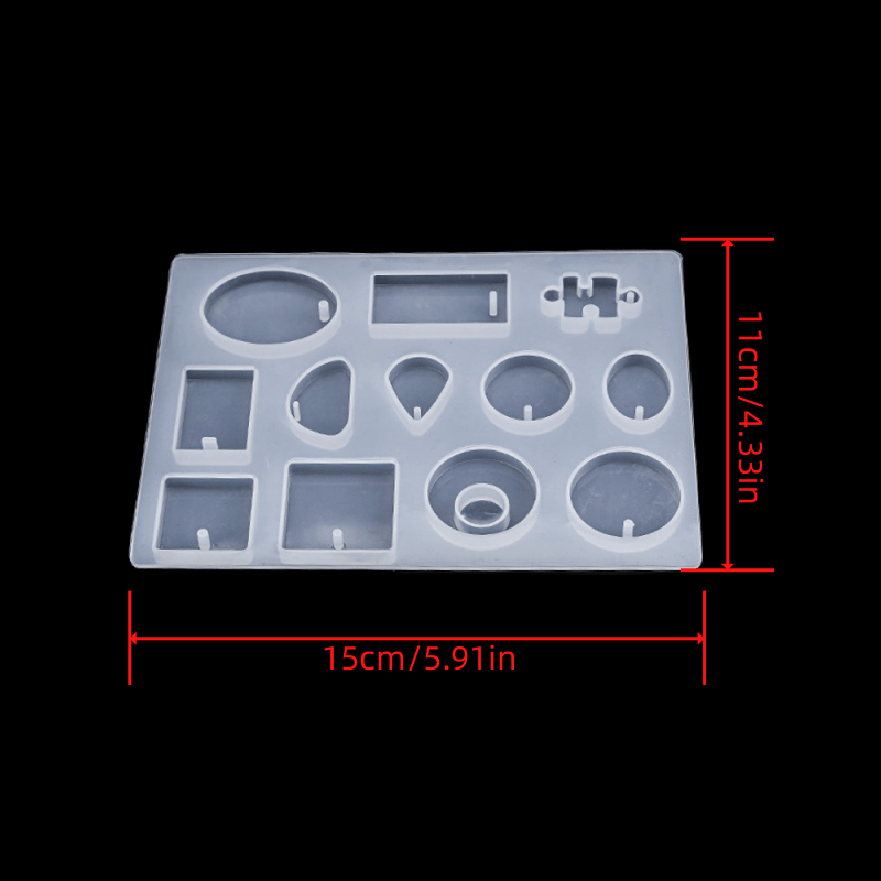DIY Crystal Drop Glue Mold Silicone Necklace Kit