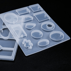 DIY Crystal Drop Glue Mold Silicone Necklace Kit
