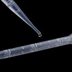 100PCS Plastic Test Tubes Graduated Pipettes 1ML 3ML