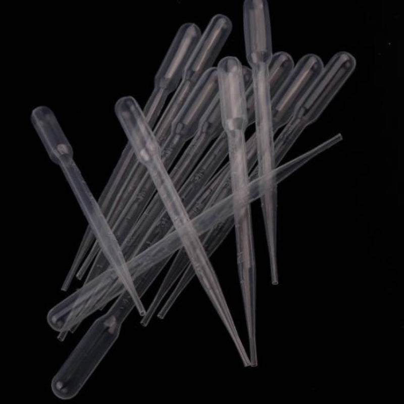 100PCS Plastic Test Tubes Graduated Pipettes 1ML 3ML