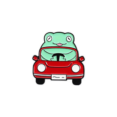 Cute Frog Car Brooch for Accessories
