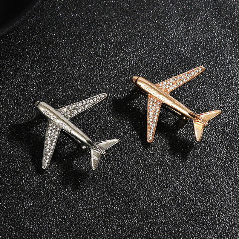 Aircraft Brooch For Men