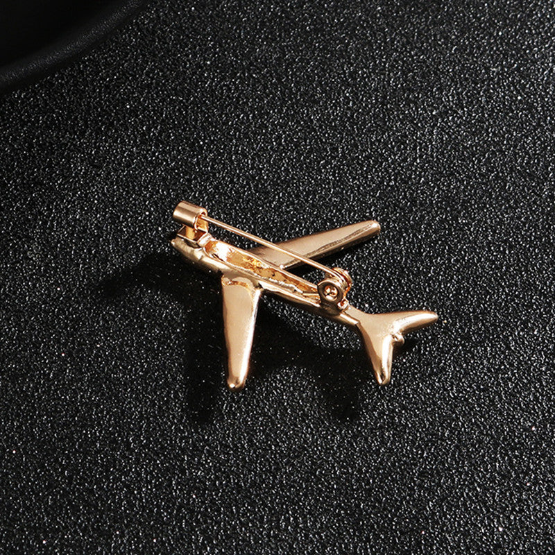 Aircraft Brooch For Men