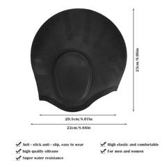 Waterproof Swimming Cap for Men and Women High Elasticity Ears Protection