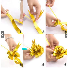 10pcs Gift Wrap Bows Pull Bows For Gift Present Wrapping DIY Craft Box Decor