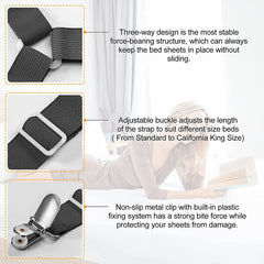 4pcs Set Bed Sheet Grippers Fastener Bed Sheet Clips Mattress Cover Holder