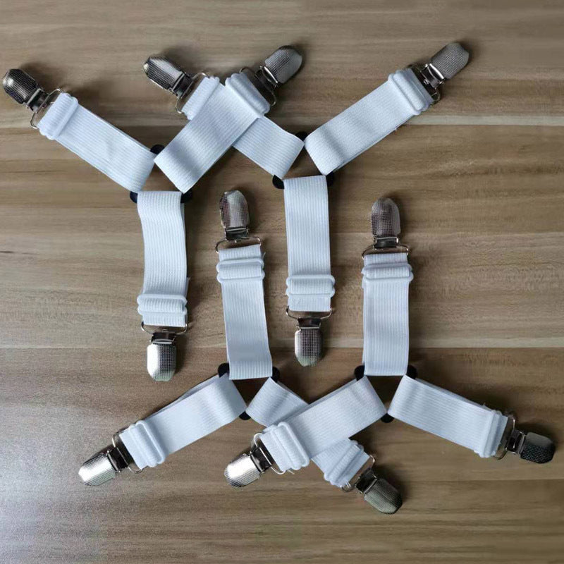 4pcs Set Bed Sheet Grippers Fastener Bed Sheet Clips Mattress Cover Holder