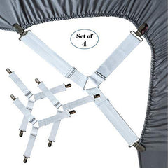 4pcs Set Bed Sheet Grippers Fastener Bed Sheet Clips Mattress Cover Holder