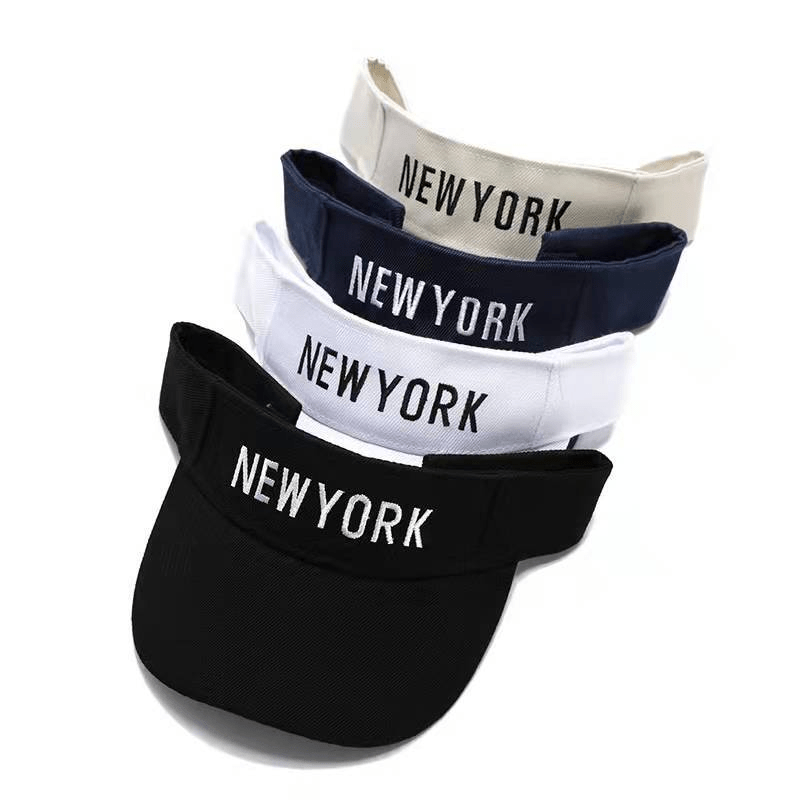 YORK Embroidery Sun Visor UV Protection Breathable Cap