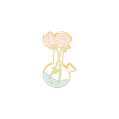Cartoon Bottle Plant Series Metal Pin Badge for Clothes Backpack Hat