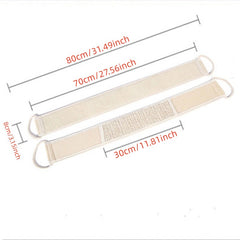 Exfoliating Back Strap Bath Shower Body Sponge Scrubber Brush