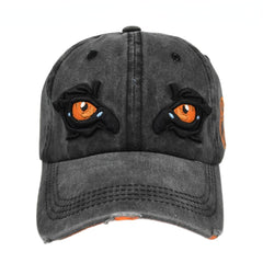 Eagle Eye Embroidery Baseball Cap Distressed Cotton Dad Hats