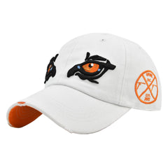 Eagle Eye Embroidery Baseball Cap Distressed Cotton Dad Hats