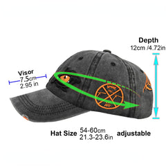 Eagle Eye Embroidery Baseball Cap Distressed Cotton Dad Hats