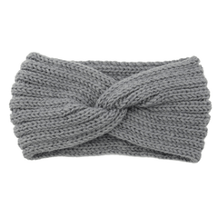 Ribbed Knit Head Wrap Hairband for Women