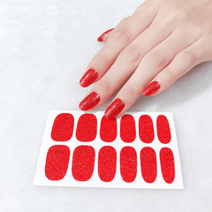 Glitter Nail Stickers Full Coverage Shine for DIY Nail Art