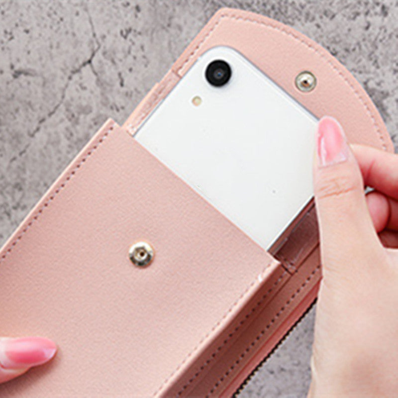 Women's Mini Crossbody Wallet Zip Clutch Purse