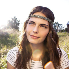 Beaded Bridal Headband Rhinestone Hair Accessories Vintage Party Headdress