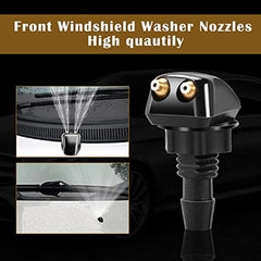 Vehicle Windshield Washer Nozzle 2pcs Straight Pillar Nozzle