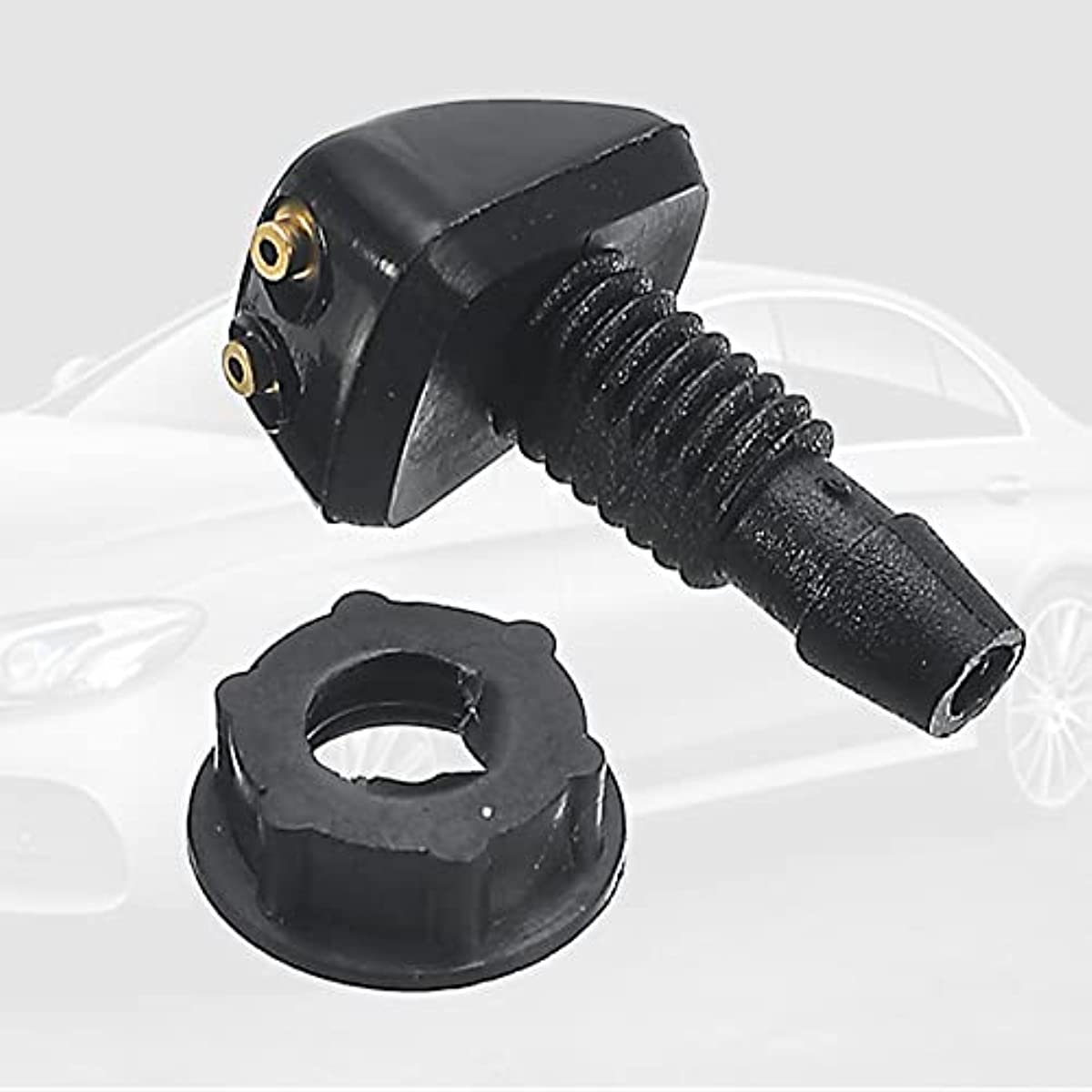 Vehicle Windshield Washer Nozzle 2pcs Straight Pillar Nozzle