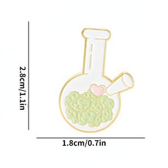 Men's Mini Vase Beaker Brooch - Unique Gift
