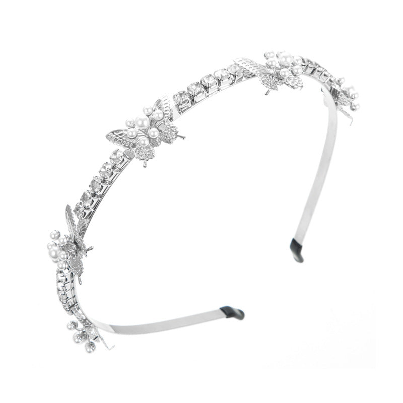 Pearl Rhinestone Headband Hair Hoop Hair Accessories