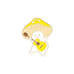 Mushroom Instrument Brooch - Creative Pins for Men