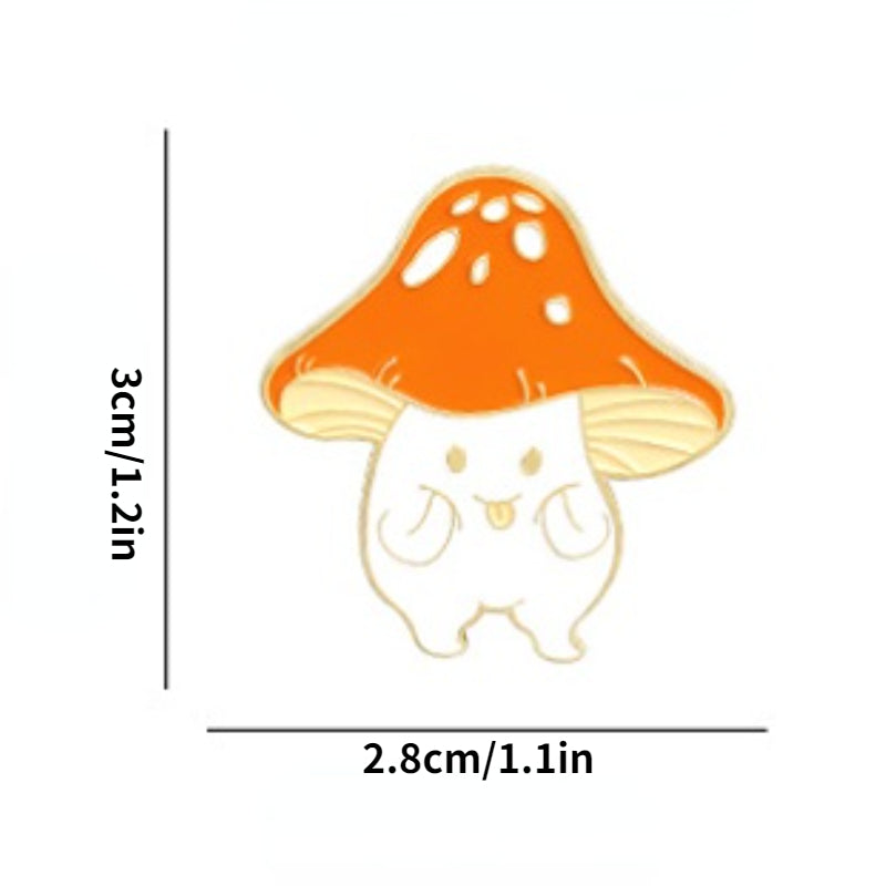 Mushroom Instrument Brooch - Creative Pins for Men