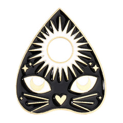 Skull Wizard Cat Brooch For Men Pins