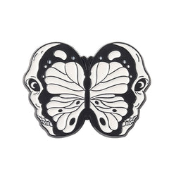 Skull Butterfly Brooch Men Creative Pins