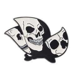 Skull Butterfly Brooch Men Creative Pins