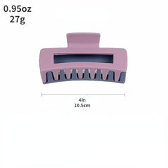 Matte Solid Hair Claw Shark Claw Style Hair Accessories
