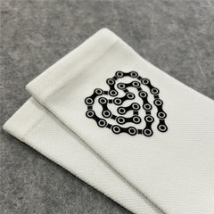 Compression Breathable Sports Socks for Cycling Heart Chain Pattern