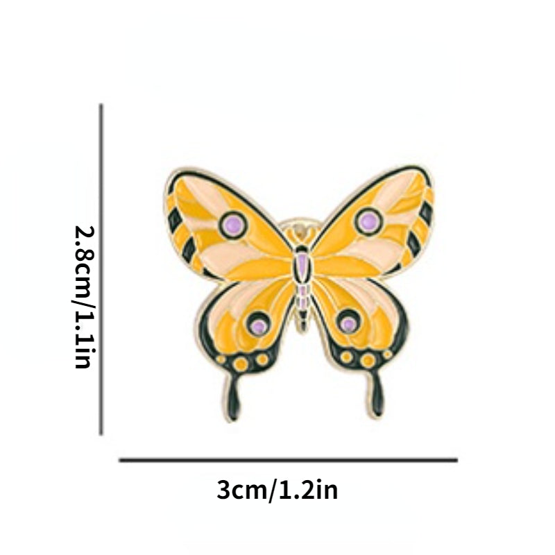 Flower Insect Butterfly Brooch For Men Butterfly Pins