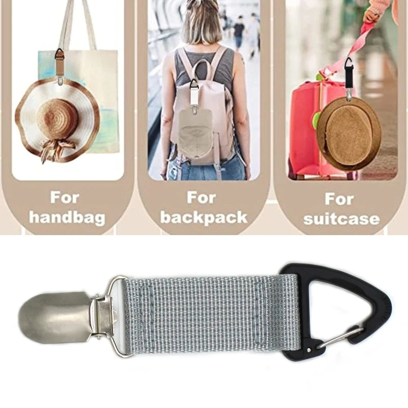 1pc Hat Shawl Clips Travel Gear Hanging Clip For Tote Bag