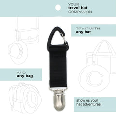 1pc Hat Shawl Clips Travel Gear Hanging Clip For Tote Bag