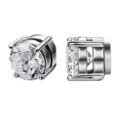 Men's Stainless Steel Double Head Earrings Studs