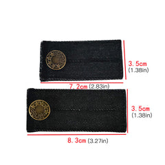 4pcs Waist Extender For Trousers Jeans Button Belt Extension