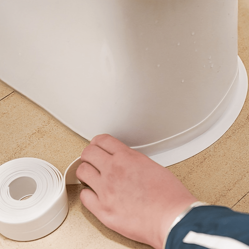 10.5ft PVC Caulk Tape Mildew Proof Waterproof for Kitchen Bathroom Sink Wall Crn
