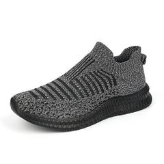 Men's Breathable Knit Slip On Sneakers Comfortable Anti skid Shoes