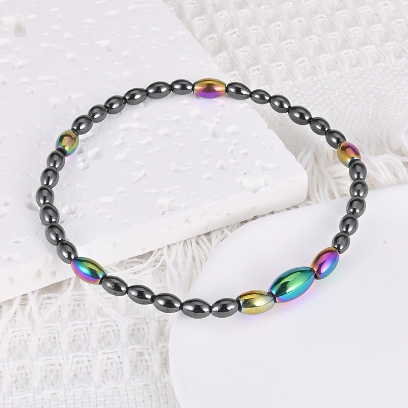 Magnetic Gallstone Beaded Anklet Bracelet