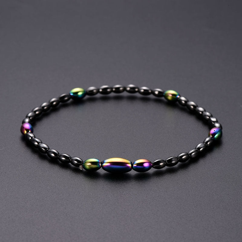 Magnetic Gallstone Beaded Anklet Bracelet
