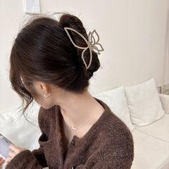 Large Hollow Butterfly Hair Claw for Women