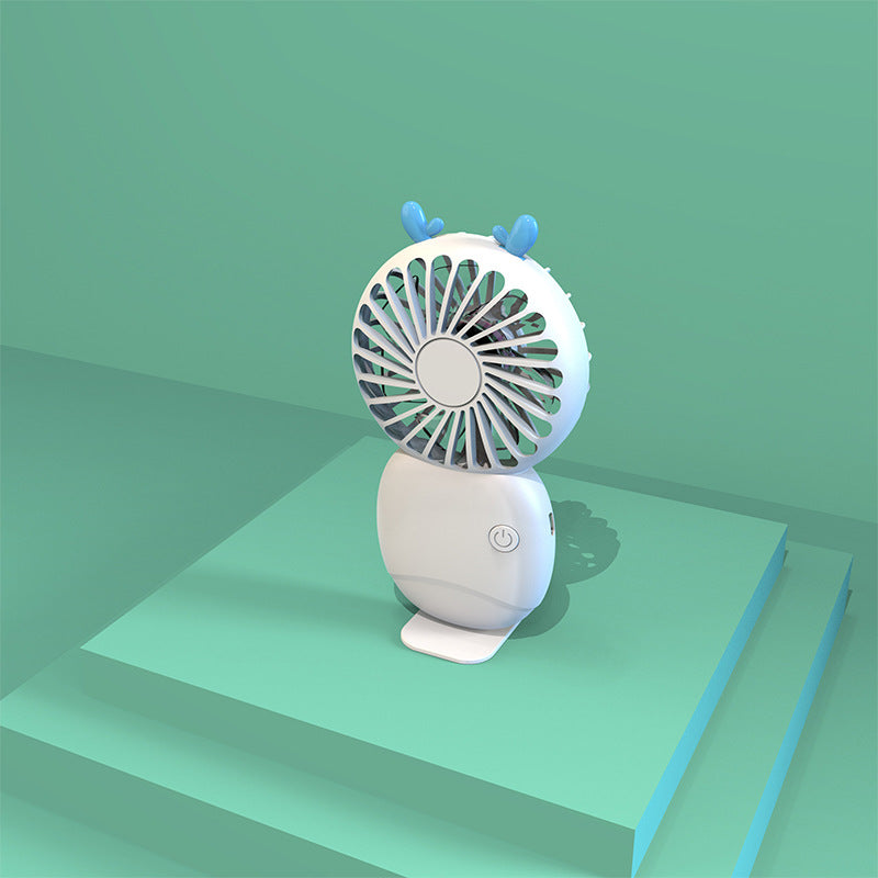 Whale Mini Fan USB Rechargeable Handheld Pocket Desktop Portable Fan
