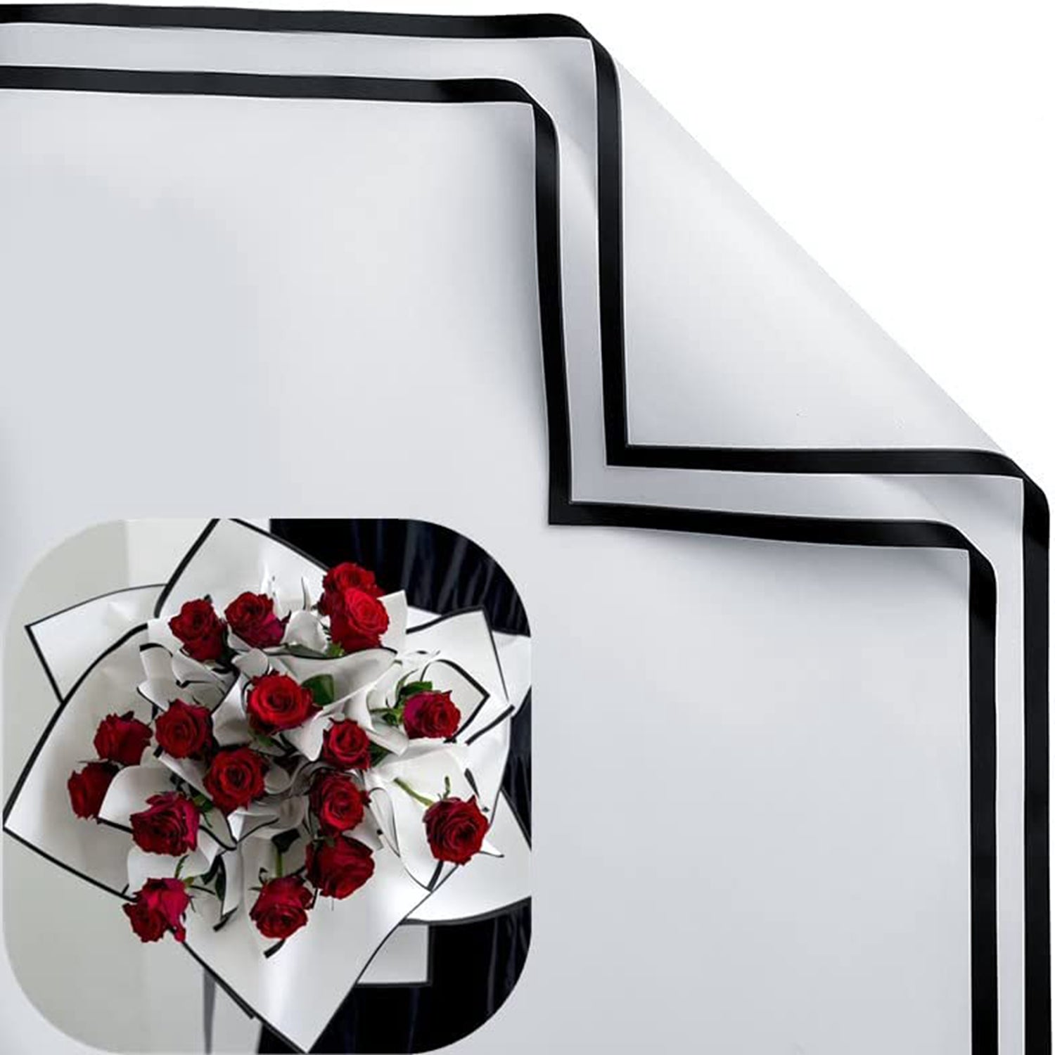 20 Sheets Waterproof Floral Wrapping Paper 57 91