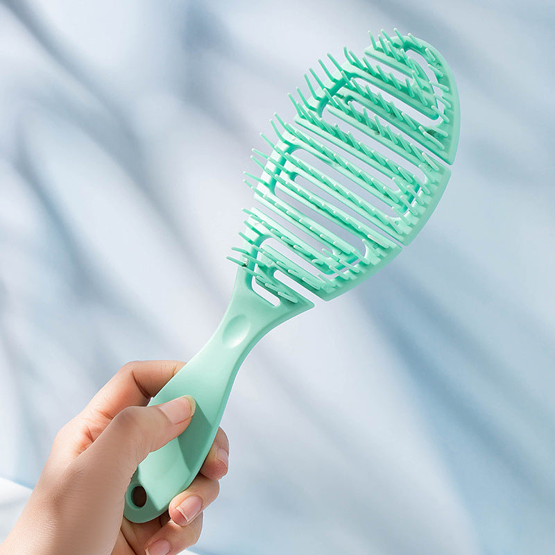 Ribs Comb Hair Brush Scalp Massage Combs Soft Teeth Styling Detangler