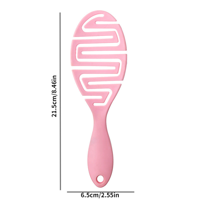 Ribs Comb Hair Brush Scalp Massage Combs Soft Teeth Styling Detangler