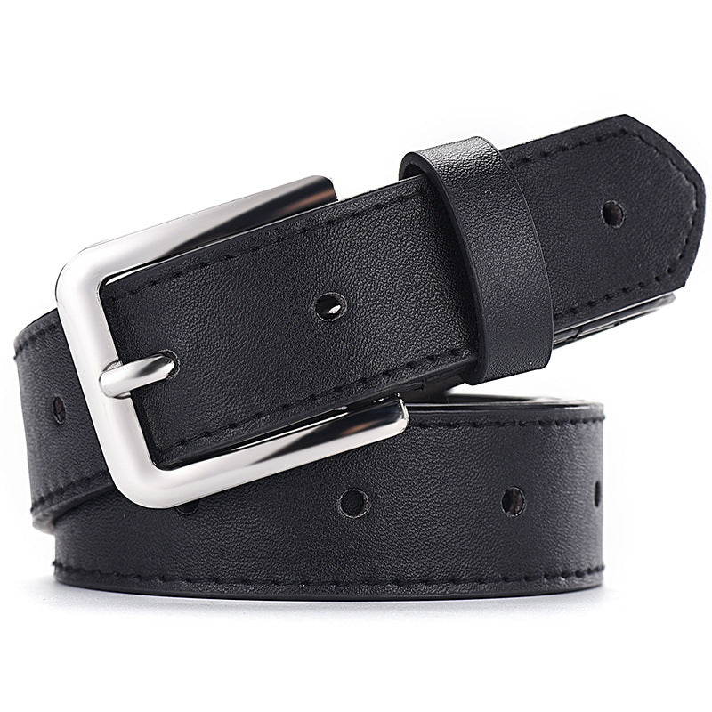 1pc Hollow Pin Buckle Belt No Punching Needed