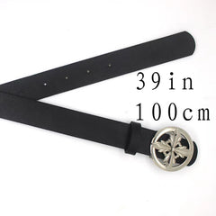 Retro Crowe Snap Buckle Hollow Vines Punk Belt